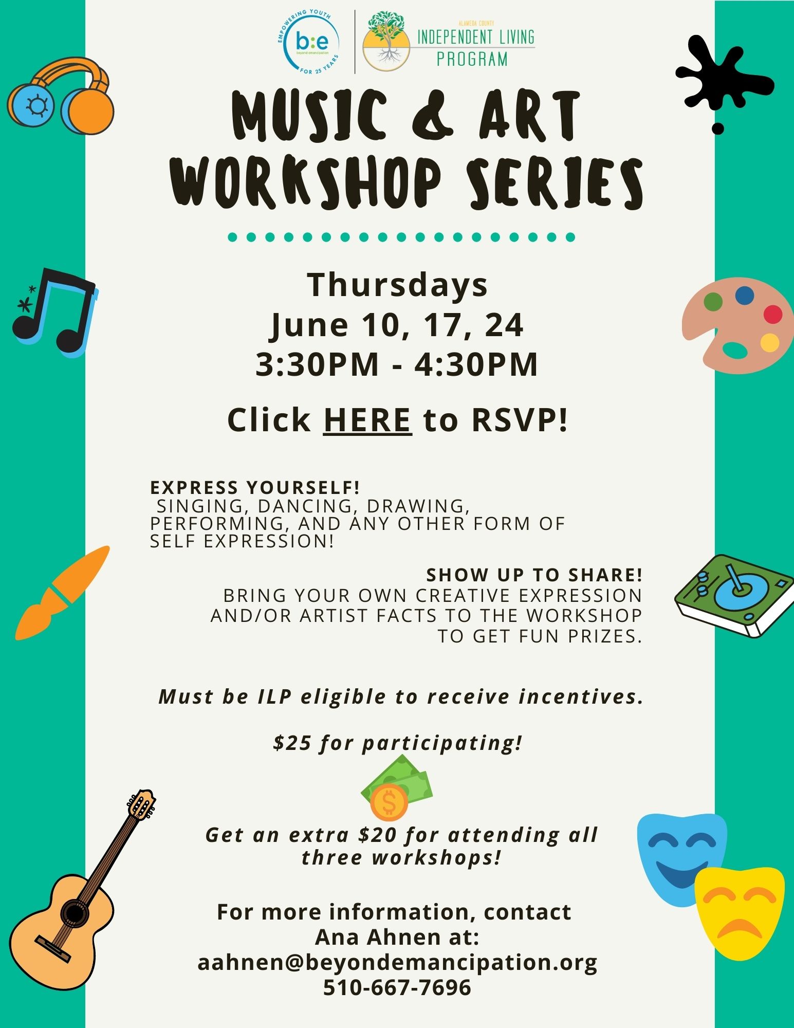 Music & Art Workshop - Alameda County Independent Living Program