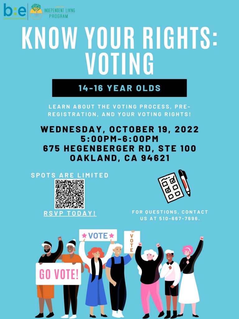 Know Your Rights: Voting (14-16 Y O) - Alameda County Independent 