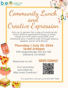 Community Lunch & Creative Expression @ ILP Office